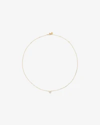 0.25 Carat TW Round Brilliant Diamond Bezel Set Pendant in 18kt Yellow Gold