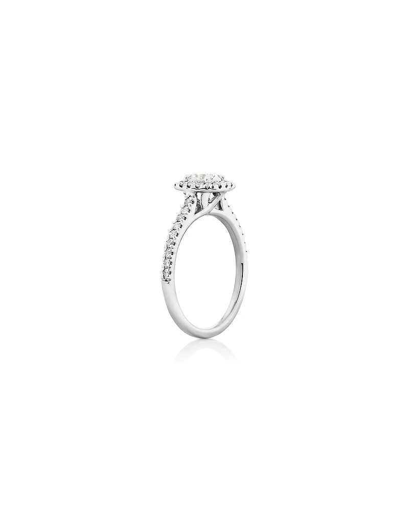 Engagement Ring with 0.95 Carat TW Of Diamonds In 14kt White Gold