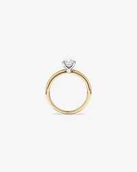 1.25 Carat TW Pear Laboratory-Grown Diamond Solitaire Engagement ring 14kt Yellow and White Gold