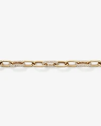Luxe Links Bracelet with Cubic Zirconia in 18kt Vermeil