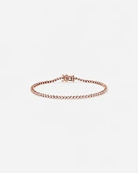 1.00 Carat TW Laboratory-Grown Diamond Tennis Bracelet set in 10kt Rose Gold