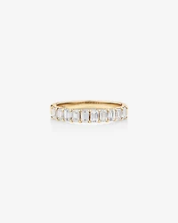 Wedding Ring with 0.80 Carat TW of Emerald Cut Diamonds in 14kt Yellow Gold