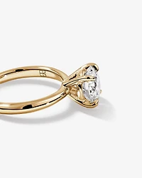 2.25 Carat Round Brilliant Laboratory-Grown Diamond Solitaire Ring 14kt Yellow Gold