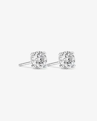Carat TW Laboratory-Grown Diamond Solitaire Stud Earrings in 14kt White Gold
