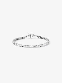 6.60 Carat TW Laboratory-Grown Diamond Heart Tennis Bracelet in 10kt White Gold