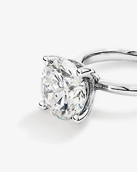 5.00 Carat TW Round Brilliant Laboratory-Grown Diamond Solitaire Engagement Ring in Platinum