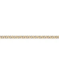 21cm Cuban Link Bracelet with 1.00 Carat TW of Diamonds in 10kt Yellow Gold
