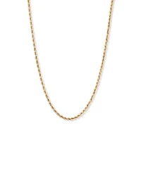 50cm (20") 4.4mm Width Hollow Rope Chain in 10kt Yellow Gold