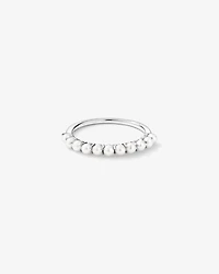 Cultured Freshwater Pearl Band Ring 10kt White Gold