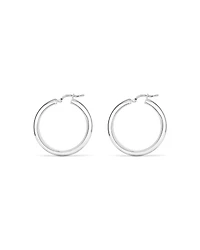 Boucles d'oreilles créoles de 25mm en argent sterling