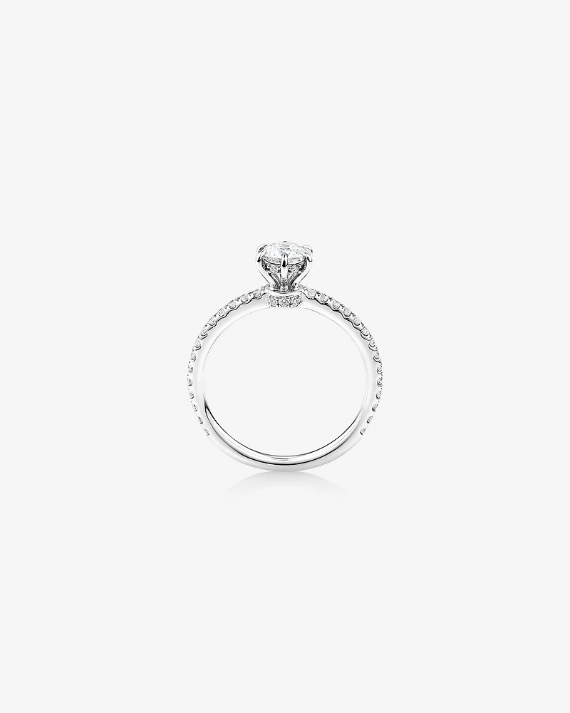 Sir Michael Hill Designer Engagement Ring with 0.70 Carat TW of Diamonds in 18kt White Gold