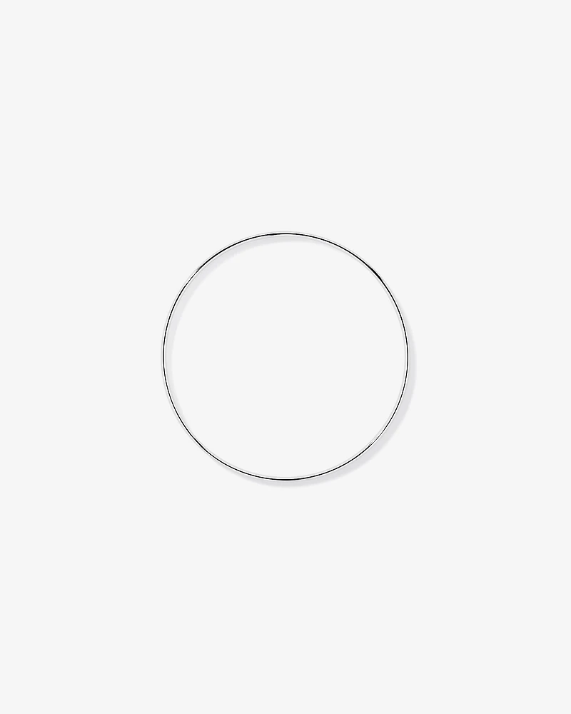 65mm (2.56") 3mm Width Solid Round Bangle in Sterling Silver