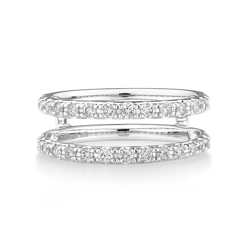 Enhancer Ring with 0.50 Carat TW of Diamonds in 14kt White Gold