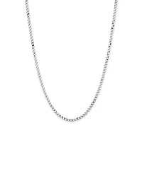 55cm (22") 4.30mm Width Bevelled Curb Chain Necklace  in Sterling Silver