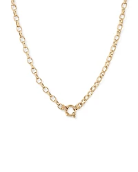 50cm (20") 7mm-7.5mm Width Diamond Set Solid Belcher Chain in 10kt Yellow Gold