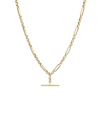 50cm Hollow Belcher Fob Necklace in 10kt Yellow Gold