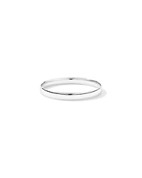 65mm (2.56") 8mm Width Solid Round Bangle in Sterling Silver