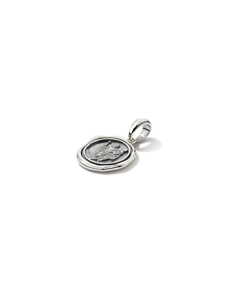 St. Christopher Seal Pendant in Sterling Silver