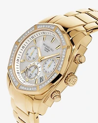 Men's Solar Chronograph Watch with 0.50 Carat TW Diamonds in Gold-Tone Stainless Steel
