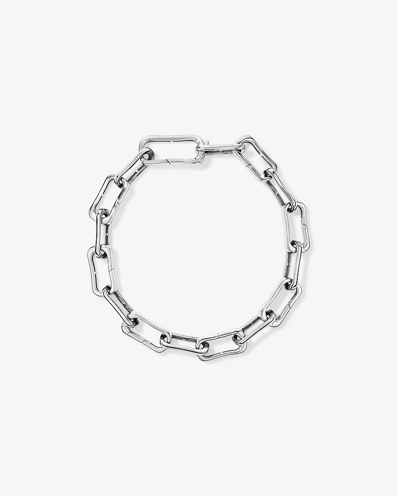 20.5cm (8.1") Alternate Clip Link Bracelet in Sterling Silver