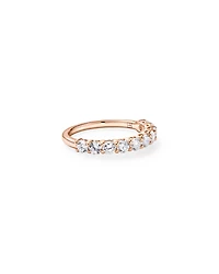 1.00 Carat TW Round Brilliant Laboratory-Grown Diamond Wedding Band 14kt Rose Gold