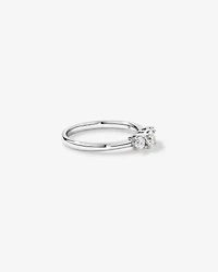 0.50 Carat TW 3 Stone Signature 101 Diamond Ring in 14kt White Gold