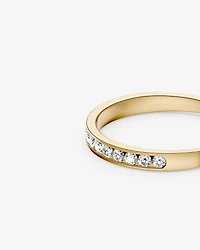 Bague de Mariage à Sertissage Canal de Diamant de 0,25 Carat TW en Or Jaune 14kt