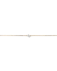 Bracelet à pierre de naissance en or jaune 10 K avec diamants totalisant 0,08 ct