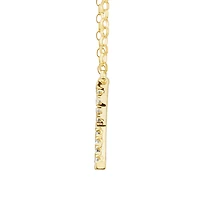 "X" Initial Necklace with 0.10 Carat TW of Diamonds in 10kt Yellow Gold