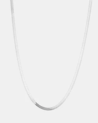 50cm (20") 4.5mm-5mm Width Herringbone Chain In Sterling Silver