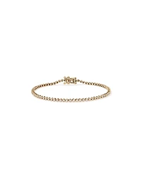 0.90 Carat TW Laboratory-Grown Diamond Tennis Bracelet 10kt Yellow Gold
