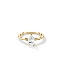 1.25 Carat TW Pear Laboratory-Grown Diamond Solitaire Engagement ring in 14kt Yellow Gold
