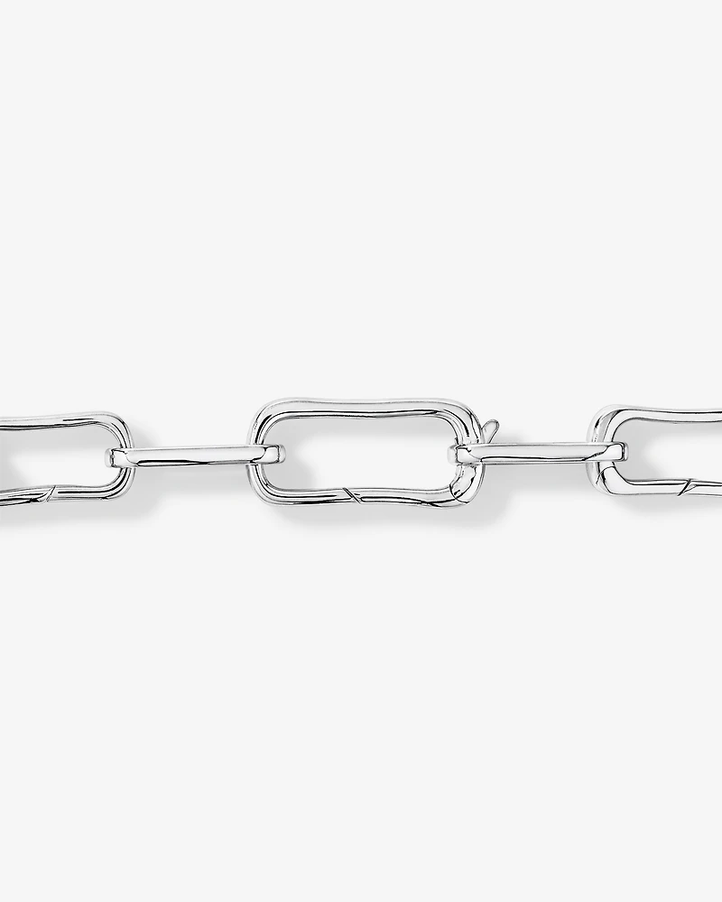 20.5cm (8.1") Alternate Clip Link Bracelet in Sterling Silver