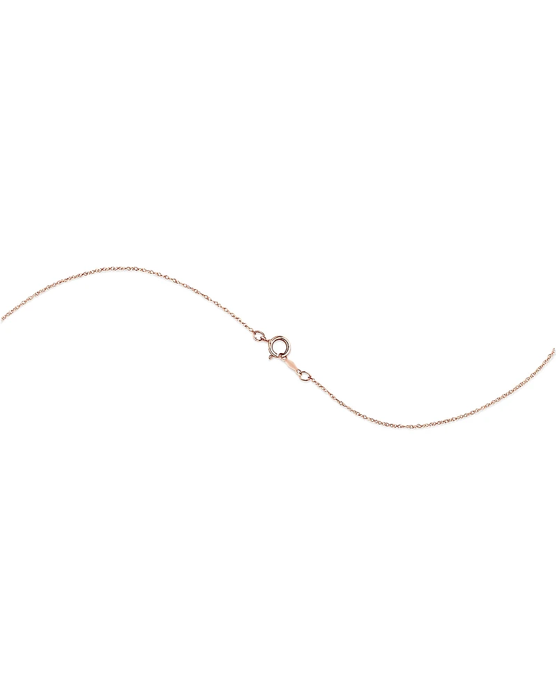 Pendentif griffé en or rose 10 K avec diamants totalisant 0,20 ct et morganite Sir Michael Hill