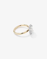2.34 Carat TW Emerald Cut Laboratory-Grown Diamond Halo Engagement Ring in 14kt Yellow Gold