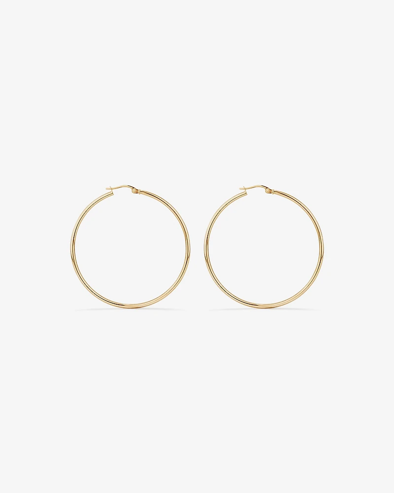 45mm Hoop Earrings in 10kt Yellow Gold
