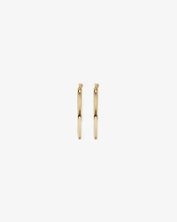 25mm Round Hoop Earrings 10kt Yellow Gold