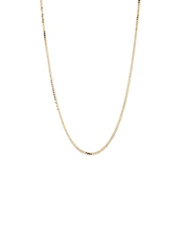 55cm (22") 3mm Width Solid Flat Bevelled Curb Chain in 10kt Yellow Gold