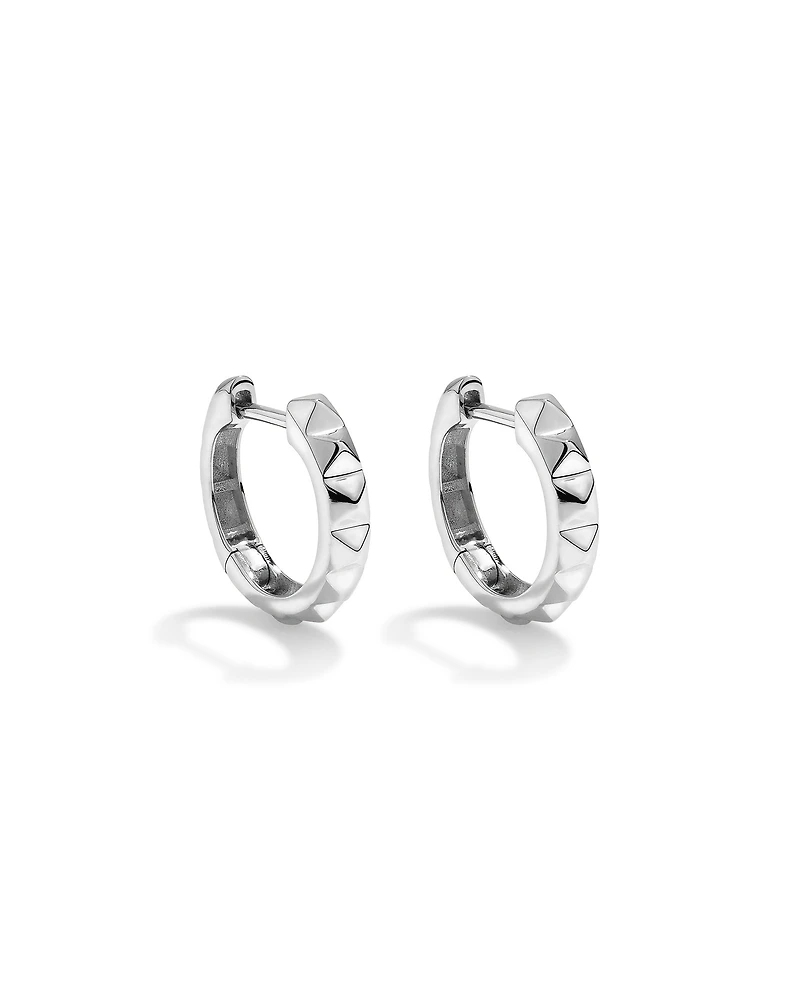 Signature Connect Huggie Earrings in Sterling Silver