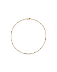 4.00 Carat TW Laboratory-Grown Diamond Tennis Necklace set in 10kt Yellow Gold