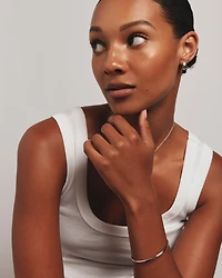 3.7mm Solid Round Bangle in Sterling Silver