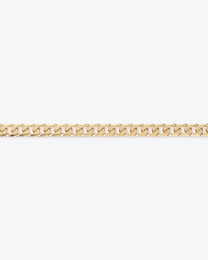 50cm (20") 8mm Curb Chain in 18kt Vermeil