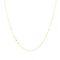 50cm (20") Oval Mirror Cable Chain in 10kt Yellow Gold