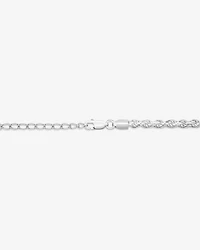 50cm (20") 3.5mm-4mm Width Rope Chain in Sterling Silver