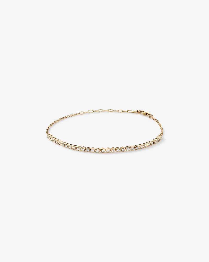 Bracelet de tennis en diamant cultivé en laboratoire de 0,50 carat TW en or jaune 10 carats