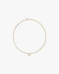 50cm (20") Round Paperclip Open Pendant Chain in 10kt Yellow Gold