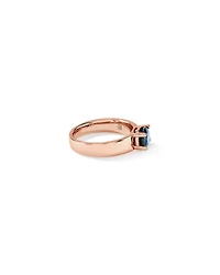 Australian Parti Sapphire East-to-West Set Ring 10kt Rose Gold