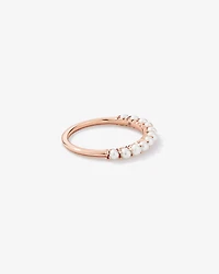Cultured Freshwater Pearl Band Ring 10kt Rose Gold