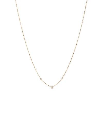 Necklace with 0.10 Carat TW of Diamonds in 10kt Yellow Gold