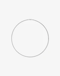 55cm (22") 2.8mm Width Miami Curb Chain Necklace in Sterling Silver